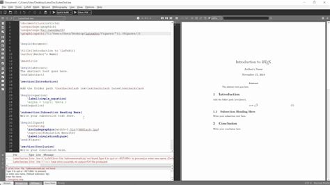 how to use miktex latex.